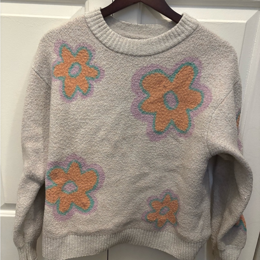 Floral Patterned oversized Sweater